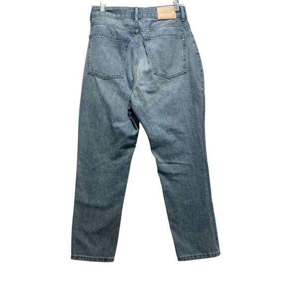 Everlane Curvy 90s Cheeky Straight Jeans Size 28 Blue Button Fly Organic Cotton - Picture 3 of 15